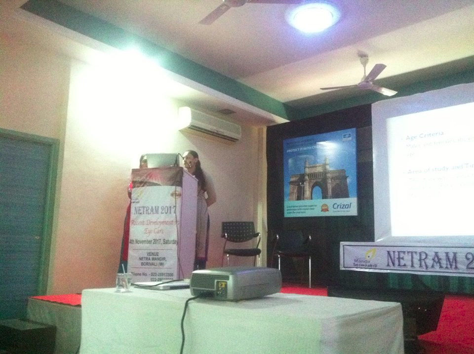 Paper presentation at netra mumbai